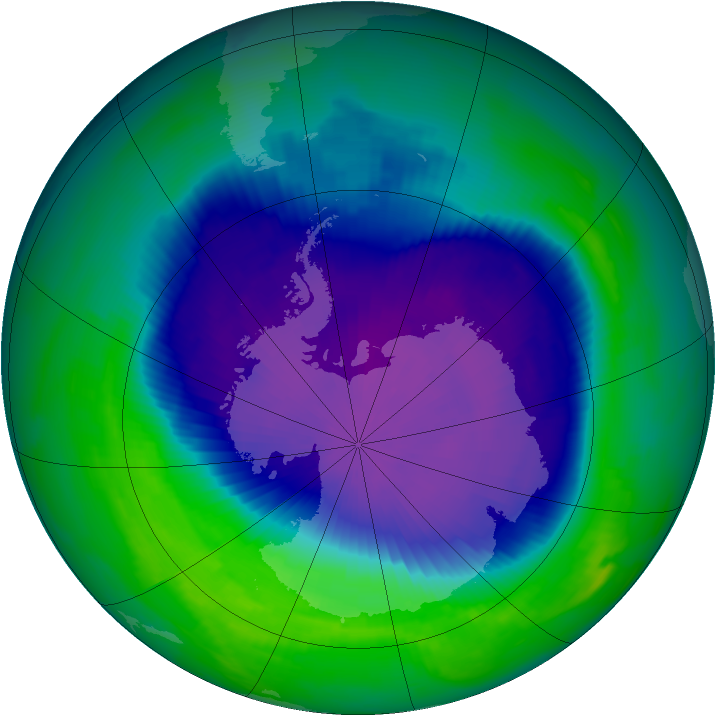 Ozone Map 1997-10-03